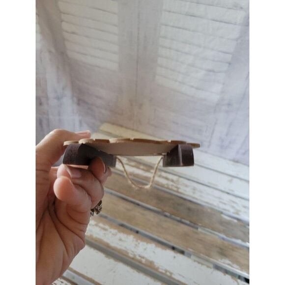 Santa sled toboggan Xmas ornament decor tree home - Picture 7 of 7